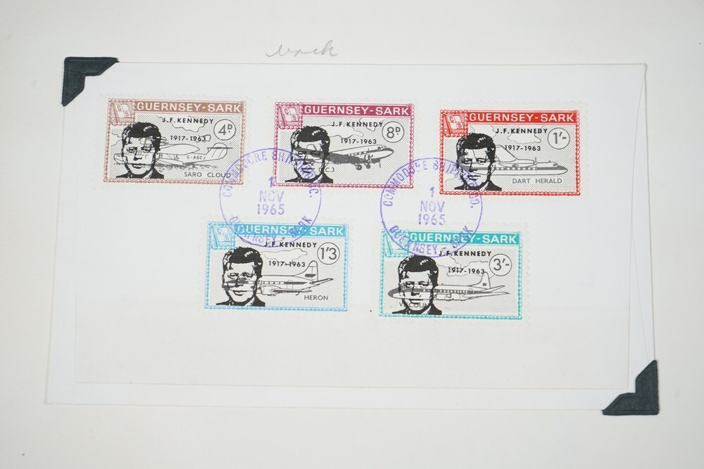 BRITISH ISLES SPECIALIZED 1960s JFK CINDERELLAS 250+ STAMPS & 50+ COVERS