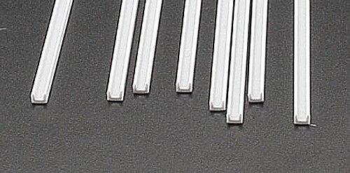 Plastruct Deep Channel Styrene 1/8 (8) - Model Scratch Building Plastic Strips