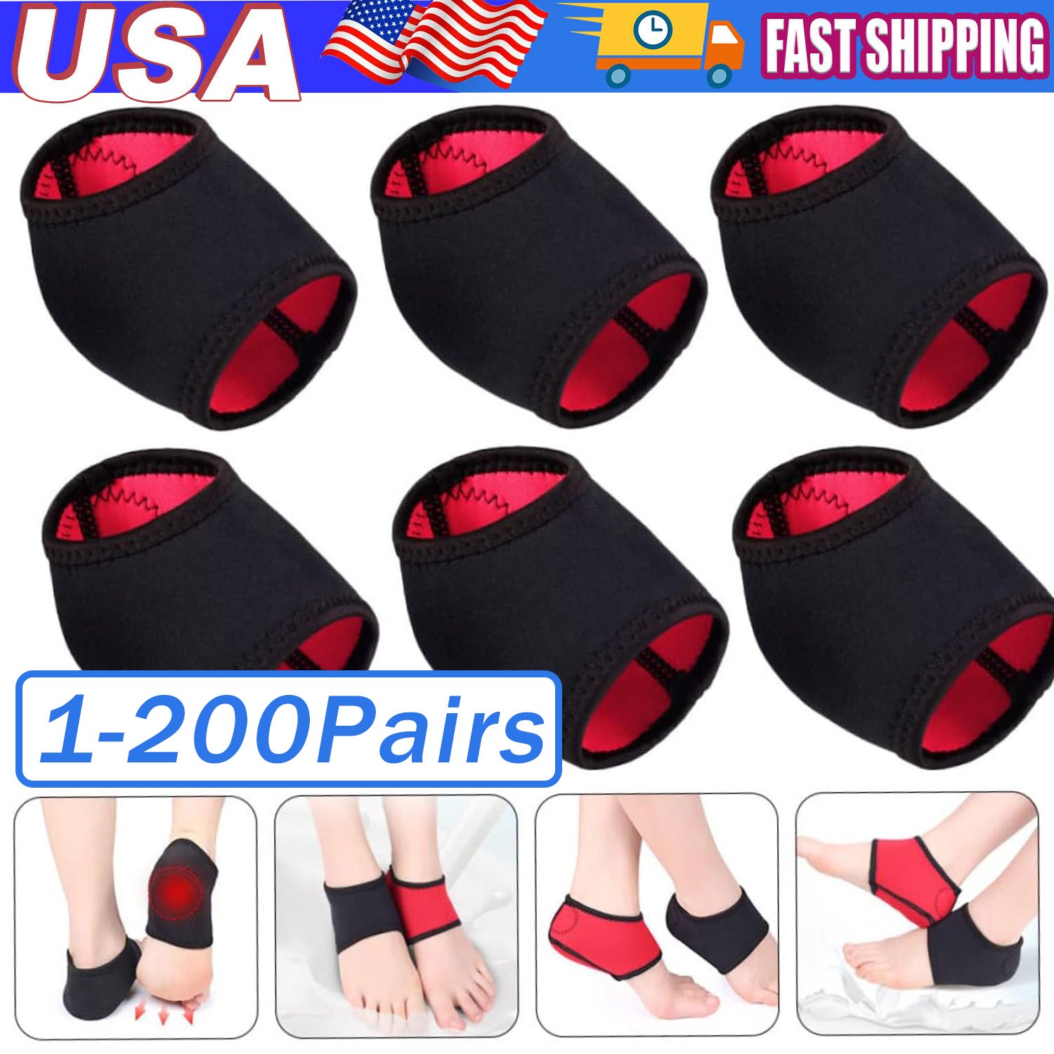 Ankle Support Comfortable Brace Compression Heel Stabilizer Foot Protector Strap