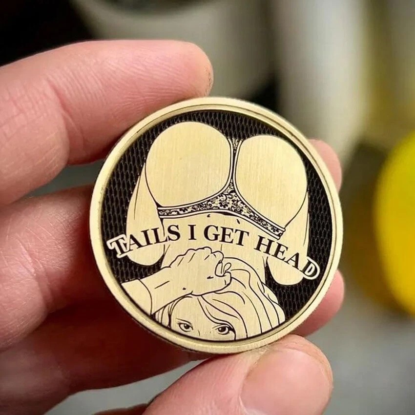 Rare Sexy Lady Coin Collectible Gift - Heads/Tails Challenge Medal-Free Shipping