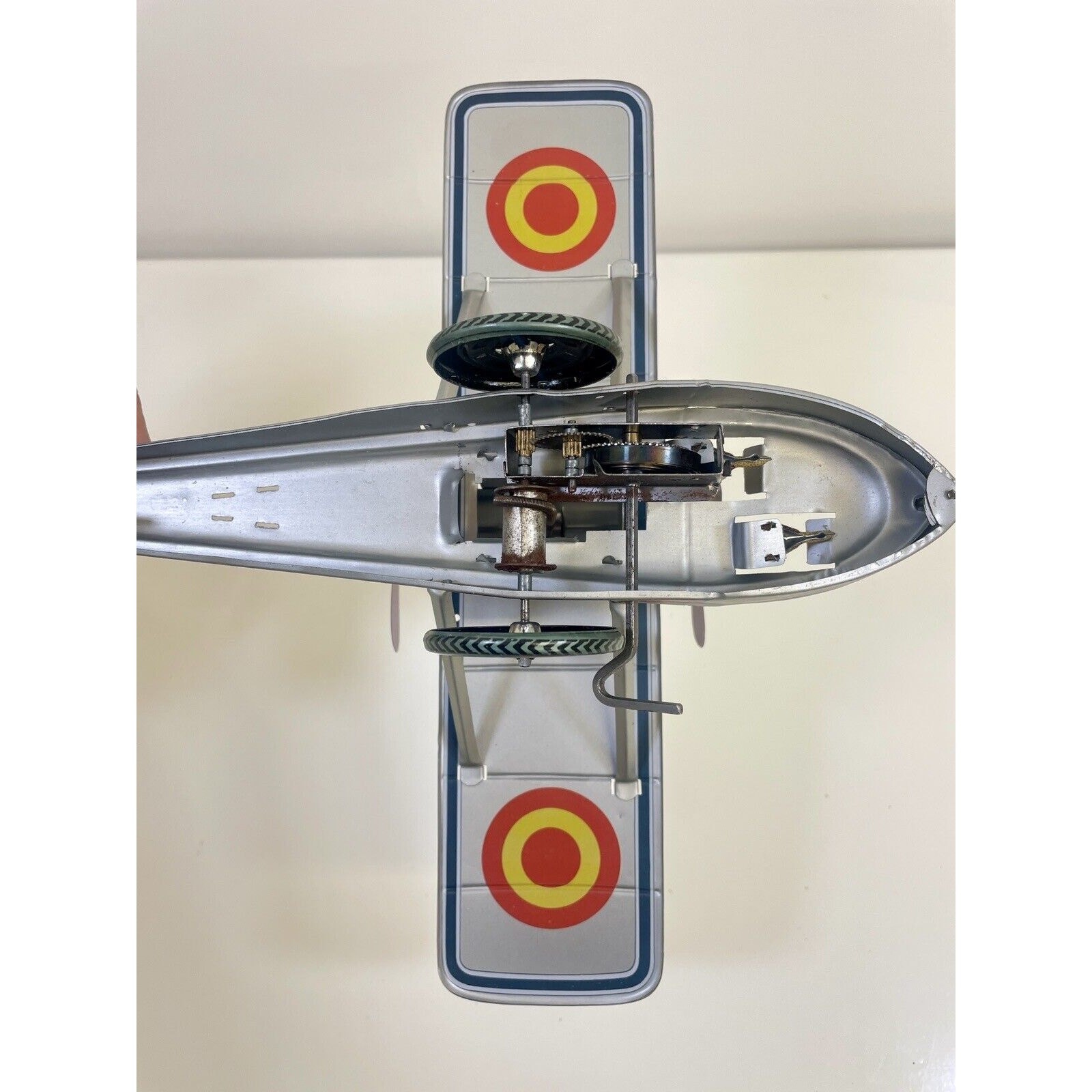 Paya Seaplane Airplane Windup Tin Toy Clockwork Spain