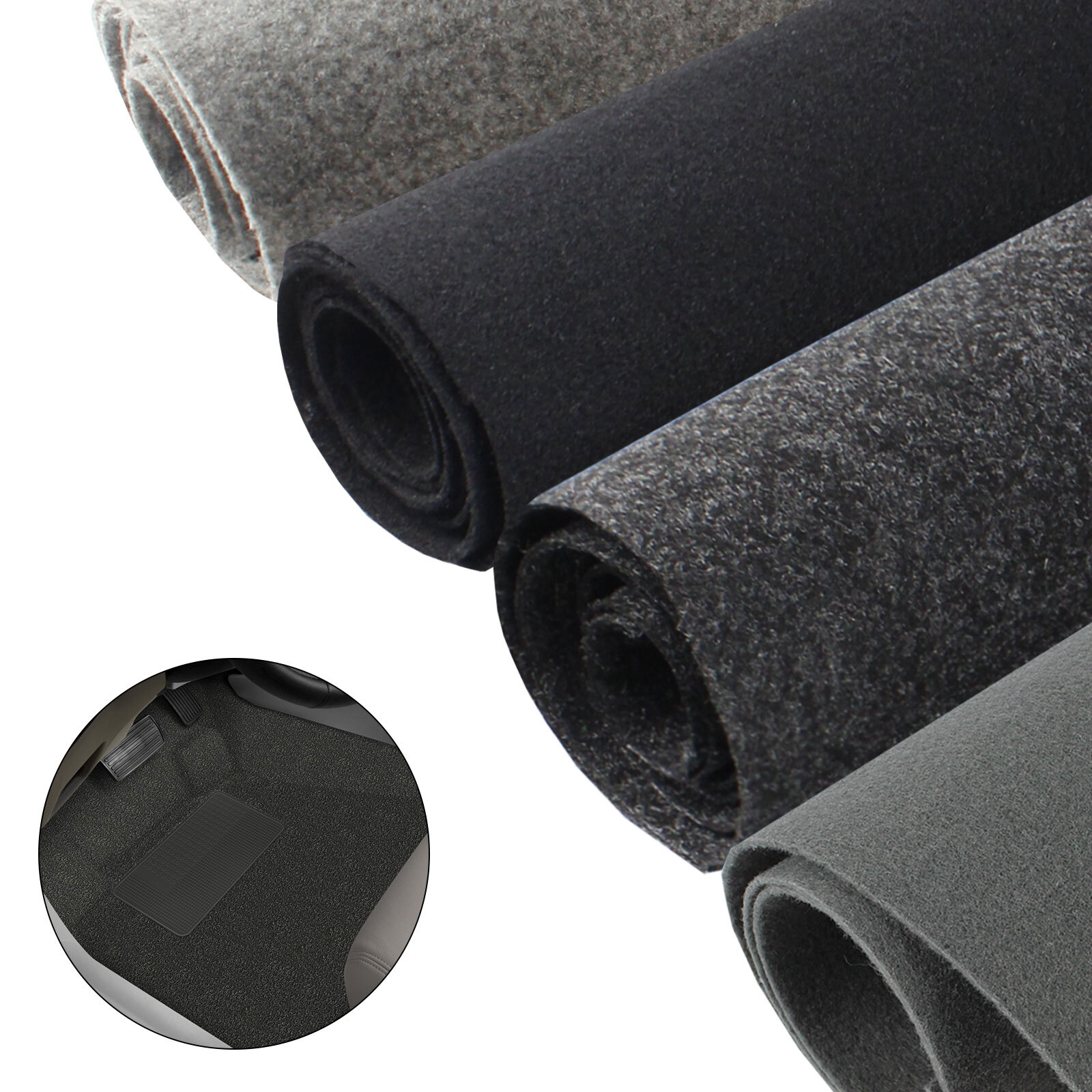 78"Wide Speaker Box Fabric Subwoofer Underfelt Trunk Liner Carpet Non-Woven Lot