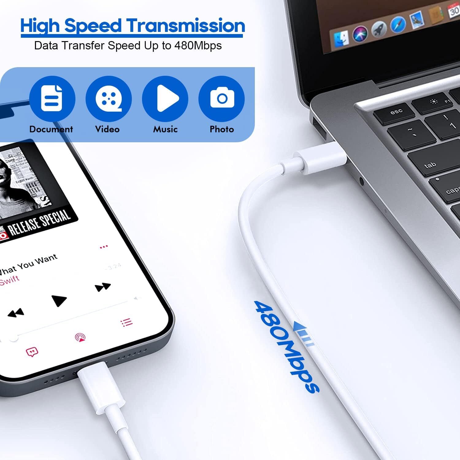 Fast Charger Cable PD 20W USB C Type C Cord For iPhone 14 13 12 11Pro XR X 8 Lot