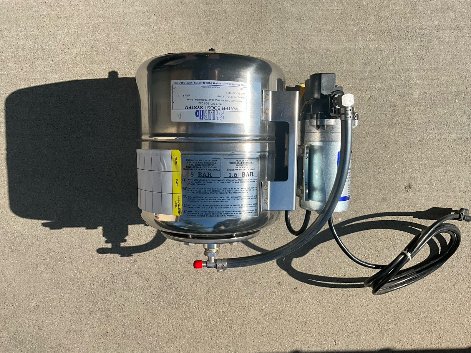 ( NEW) 2022 Shurflo 804-023 Water Boost System Fountain Drink Water booster B