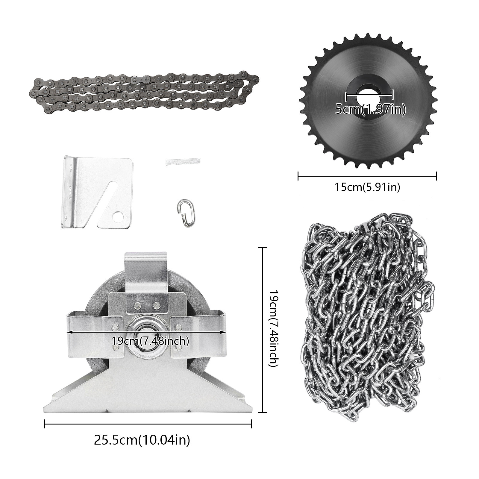 Garage Door Jackshaft Chain Hoist for Easy Lifting of Roll-Up Doors