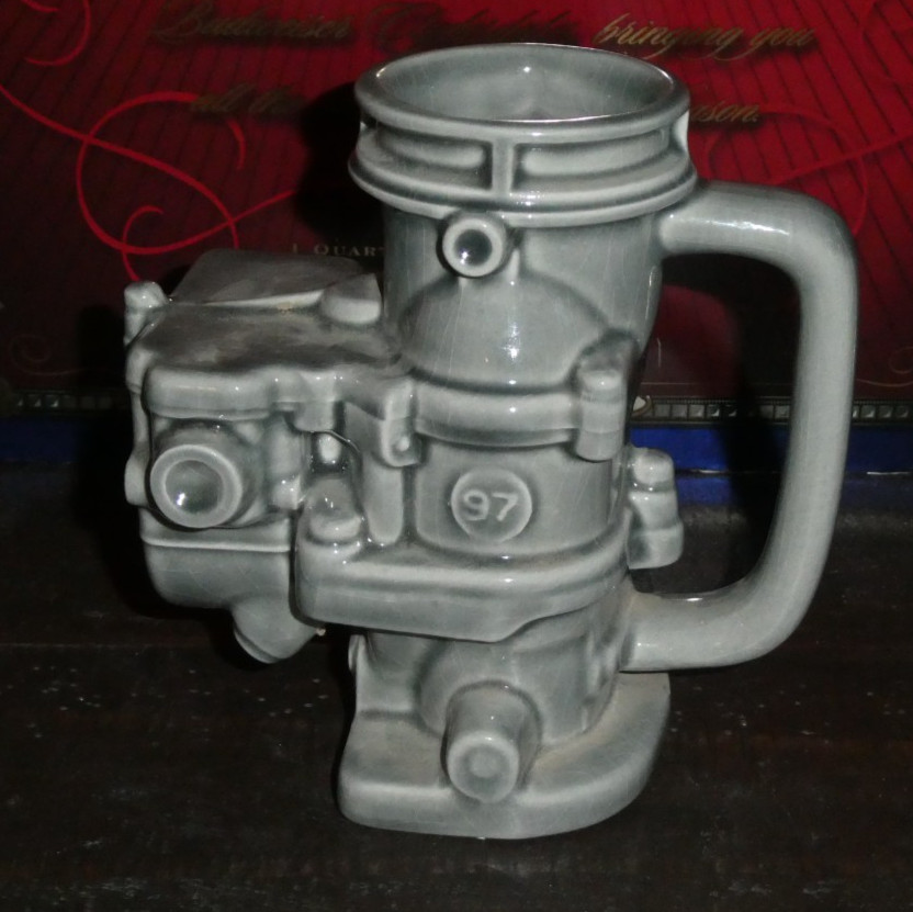 VTG Stromberg 97 Carburetor Coffee Mug Valley Ford Parts N. Hollywood, CA.!!