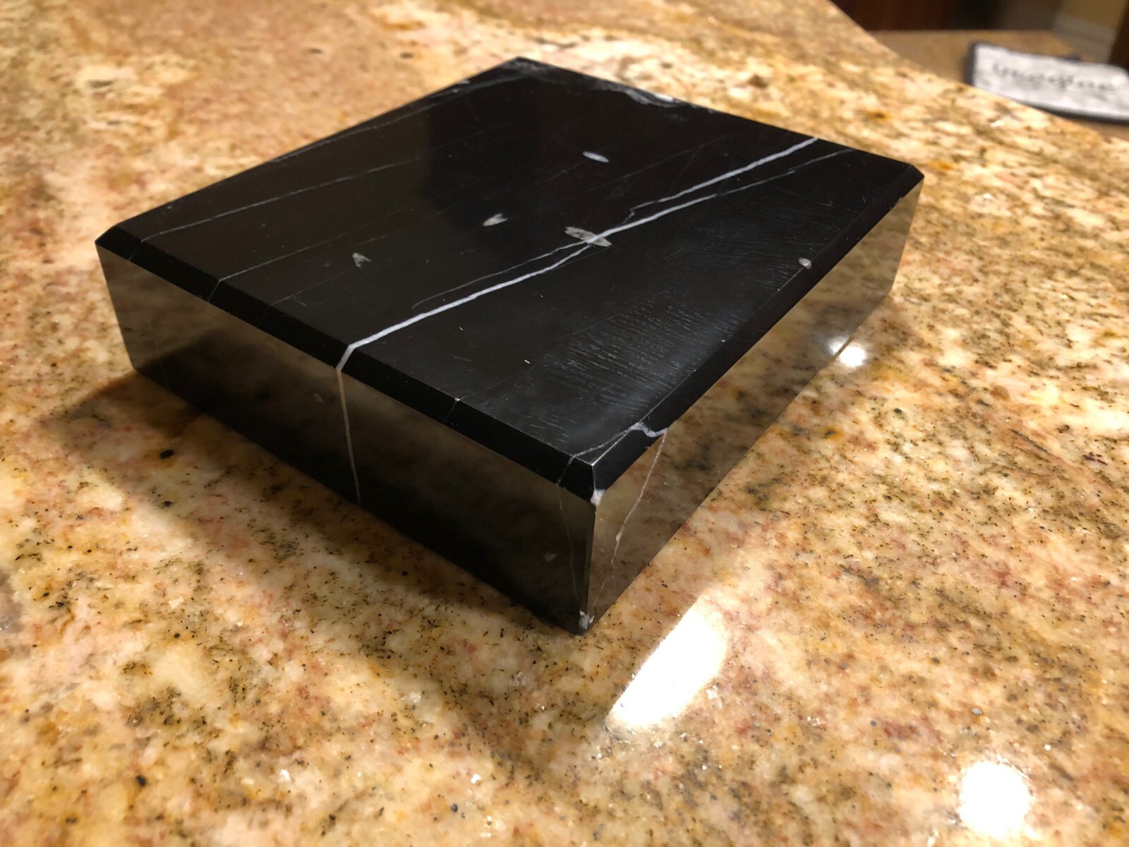 Genuine Black Marble Statue/Trophy Bases 6.5 x 7 x 1.5" Polished FREE SHIPPING!!