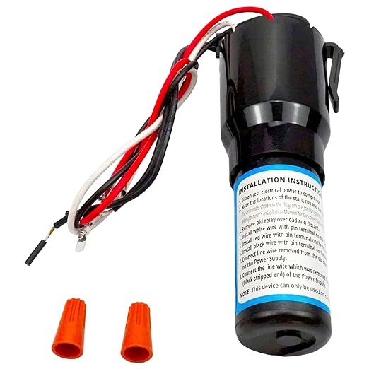 RCO210 3 IN'' 1 Relay Overload and Start Capacitor, 1/3 to 1/2 HP 115 VAC