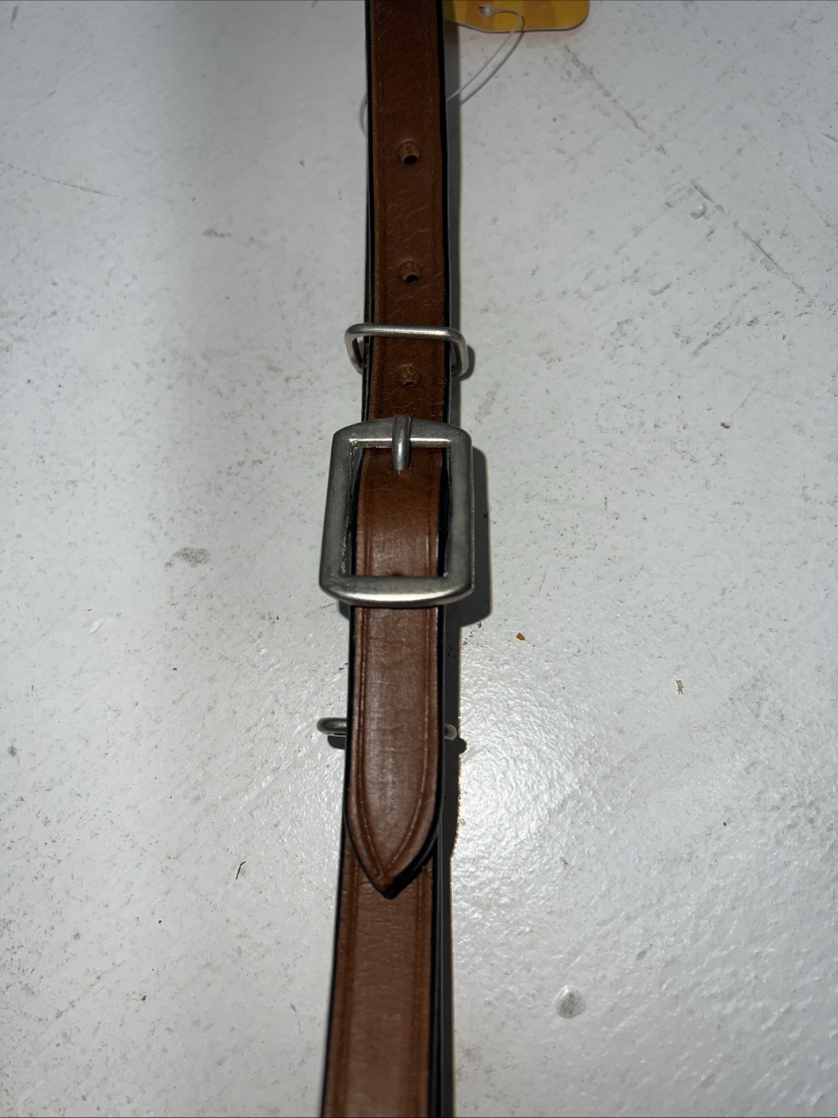 New Tough 1 Brown Leather Fully Adjustable Curb Strap #52-575 FF-25