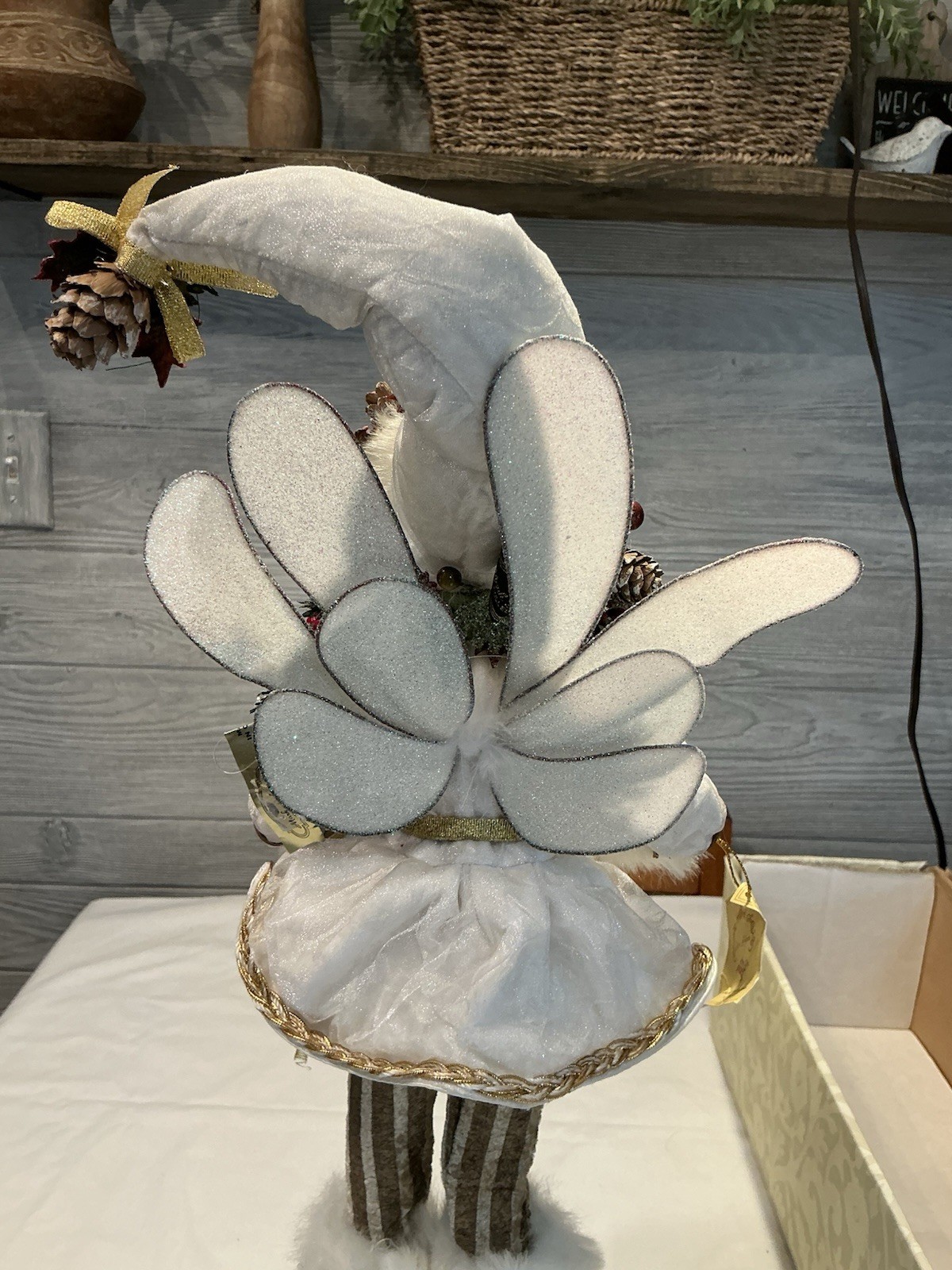 Mark Robert’s Snow Owl Fairy 22” Stocking Holder Very RARE!