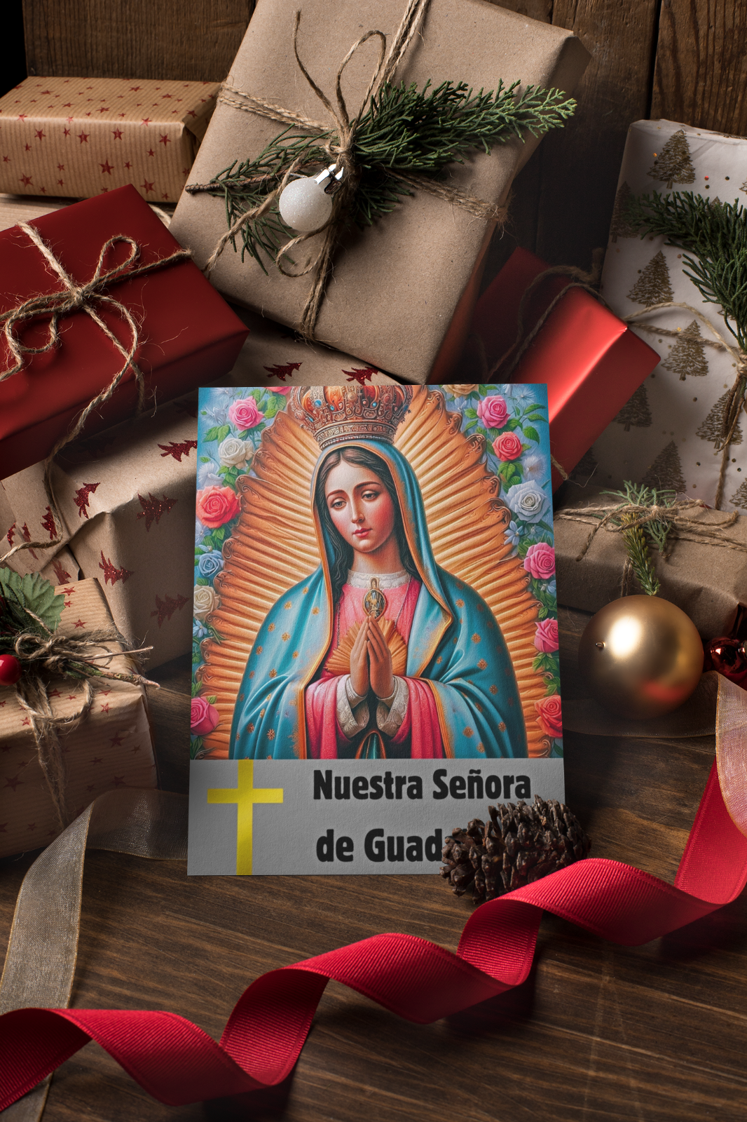 Nuestra Señora de Guadalupe Our Lady of Guadalupe Frameable Greeting Card 5X7 in