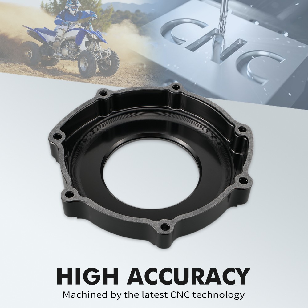 For YAMAHA YFZ450R Observing Window Clutch Cover Guard + Gasket 2009-2024 Black