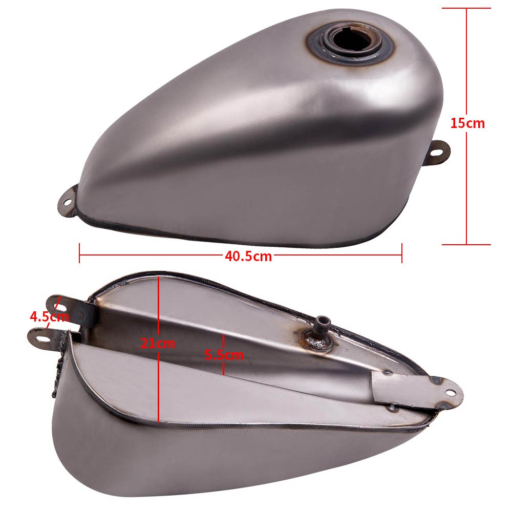 1.5 Gallon 5L Gas Fuel Tank Fit For Harley Sportster Ironhead Bobber 1955-1978