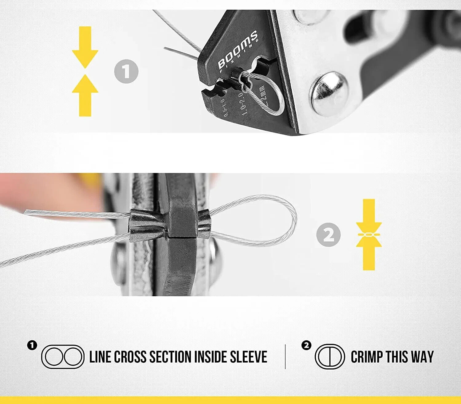 Fishing Crimper Pliers,Lure Rigging Tool,Fish Crimping Wire Mono Leader Line Rig