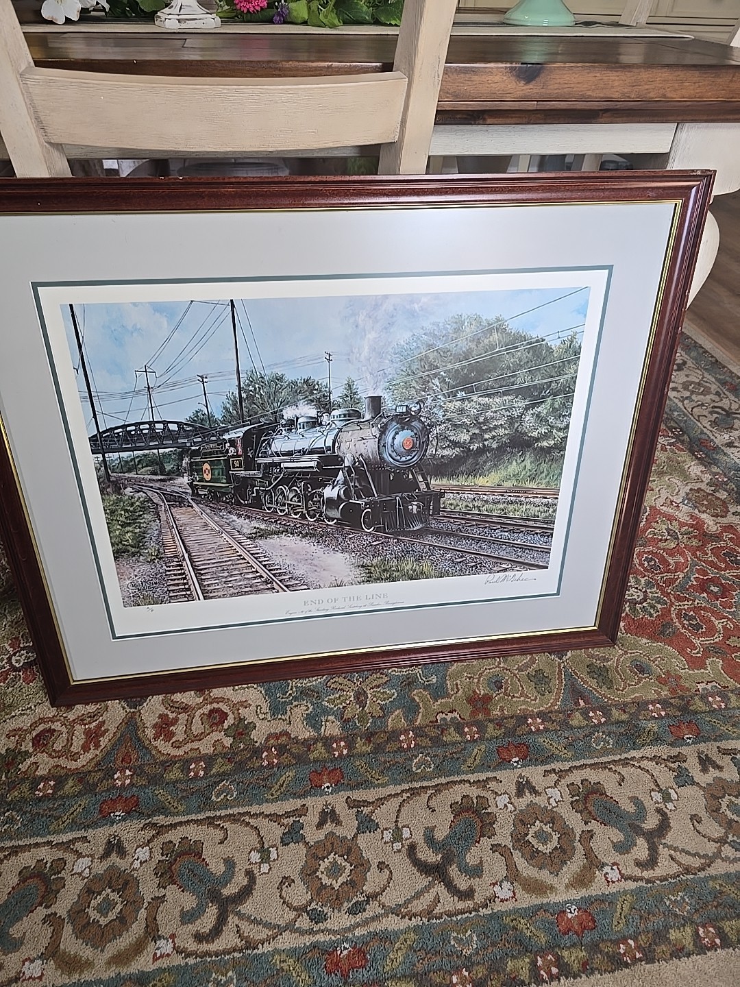 Paul McGehee 'End of the Line' Signed Strasburg RR Lithograph Art Print Framed