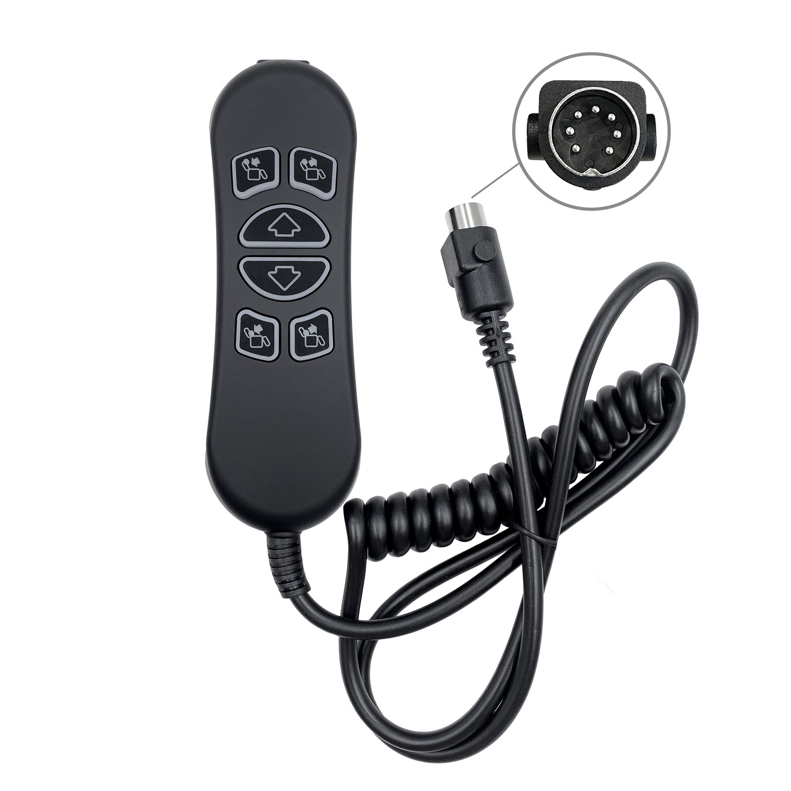 6 Button 7 Pin Lift Chair Remote Replaces HHC HSW306 Power Recliner Hand Control