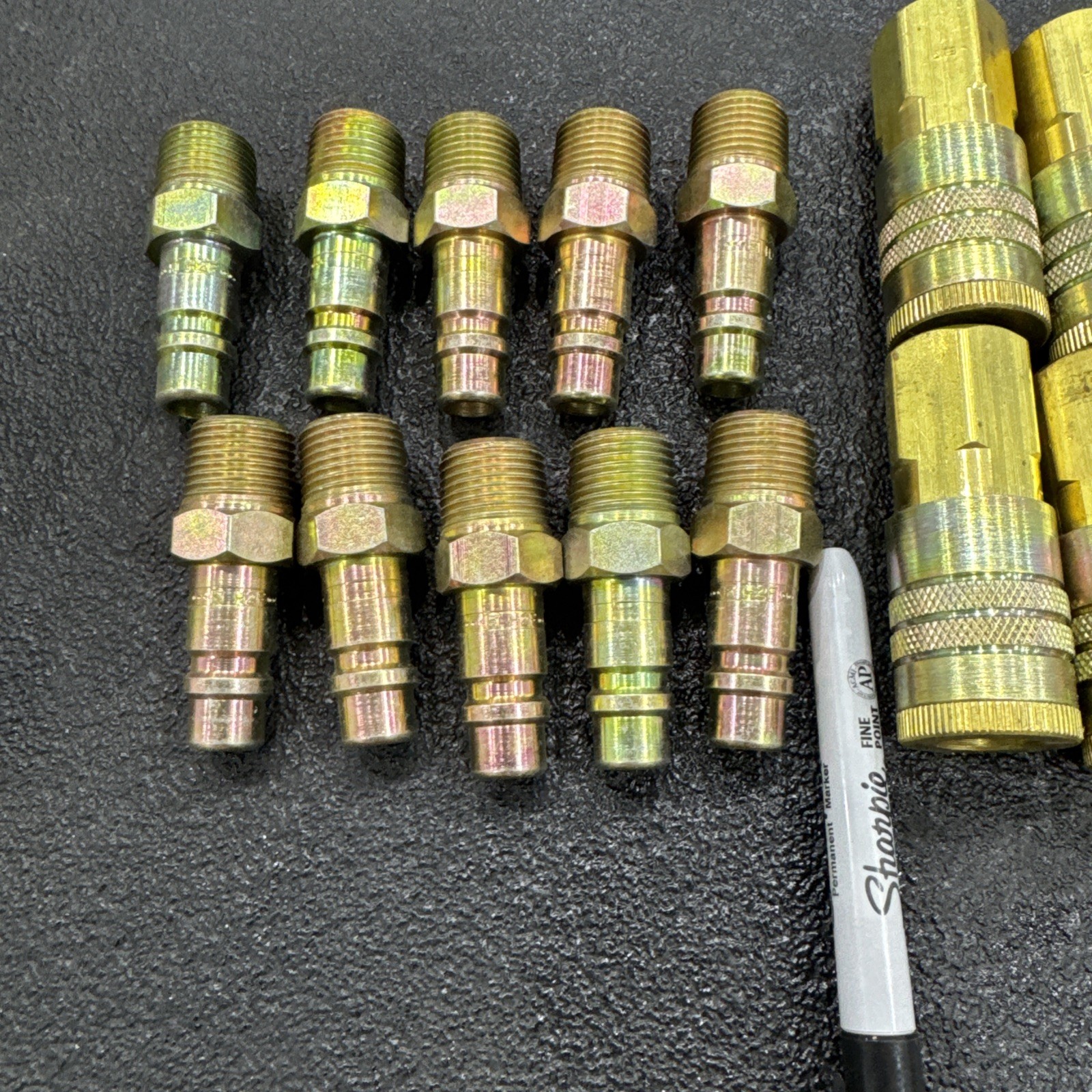 PARKER 1/2" Quick connector Male/Female H2f COUPLER 1/2 NPT FEMALE BRASS Lot B17