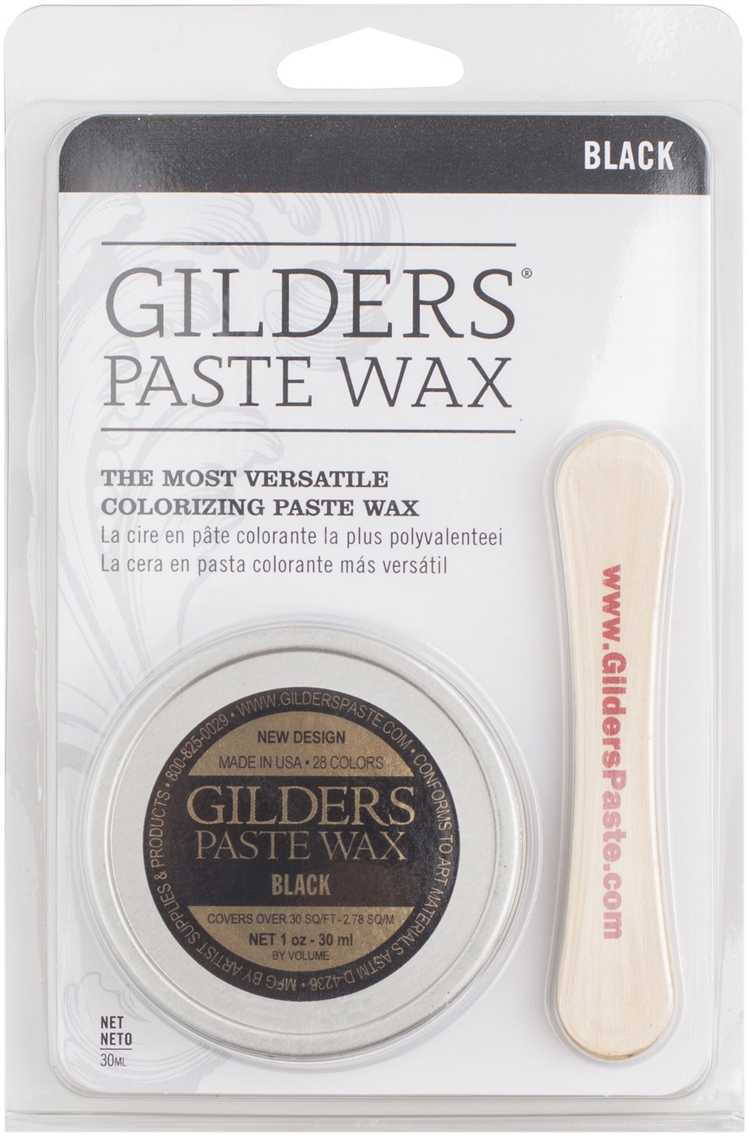 GILDERS(R) Paste Wax Finishes 30ml - Baroque Art-Black