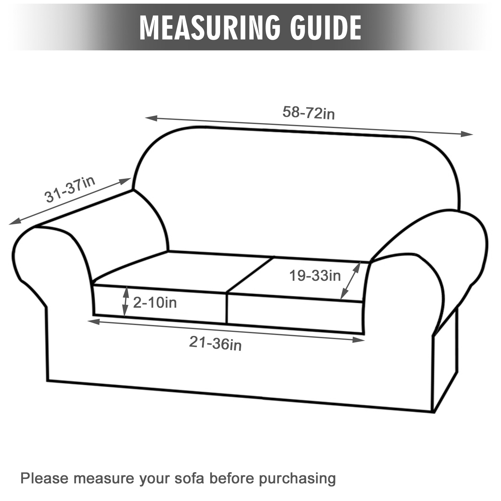 Stretch Sofa Couch Covers Velvet Sofa Slipcover Separate Fit Seat Cushion Cover