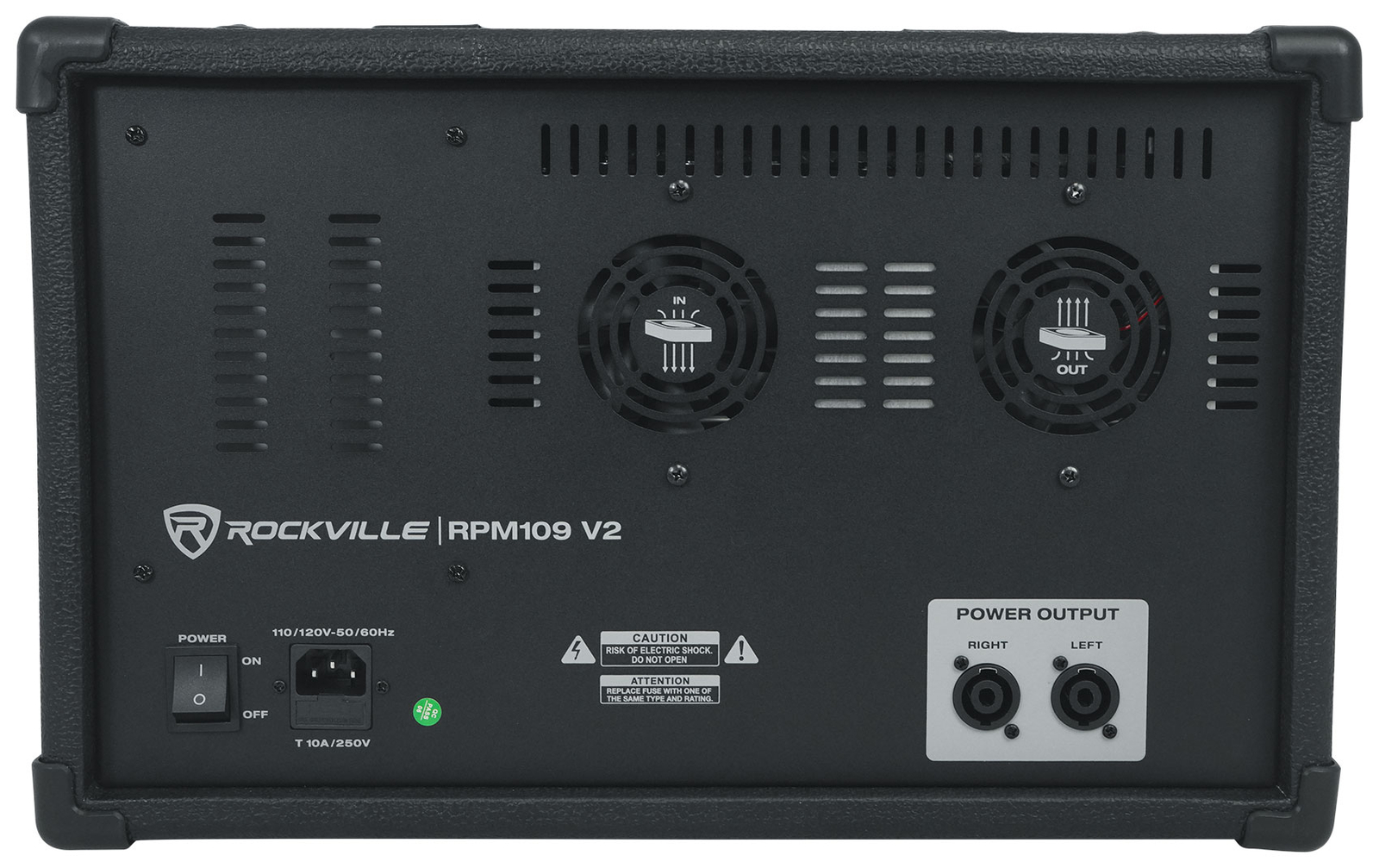 Rockville RPM109 V2 12 Channel 4800w Powered Mixer, 7 Band EQ, Effects, USB, 48V