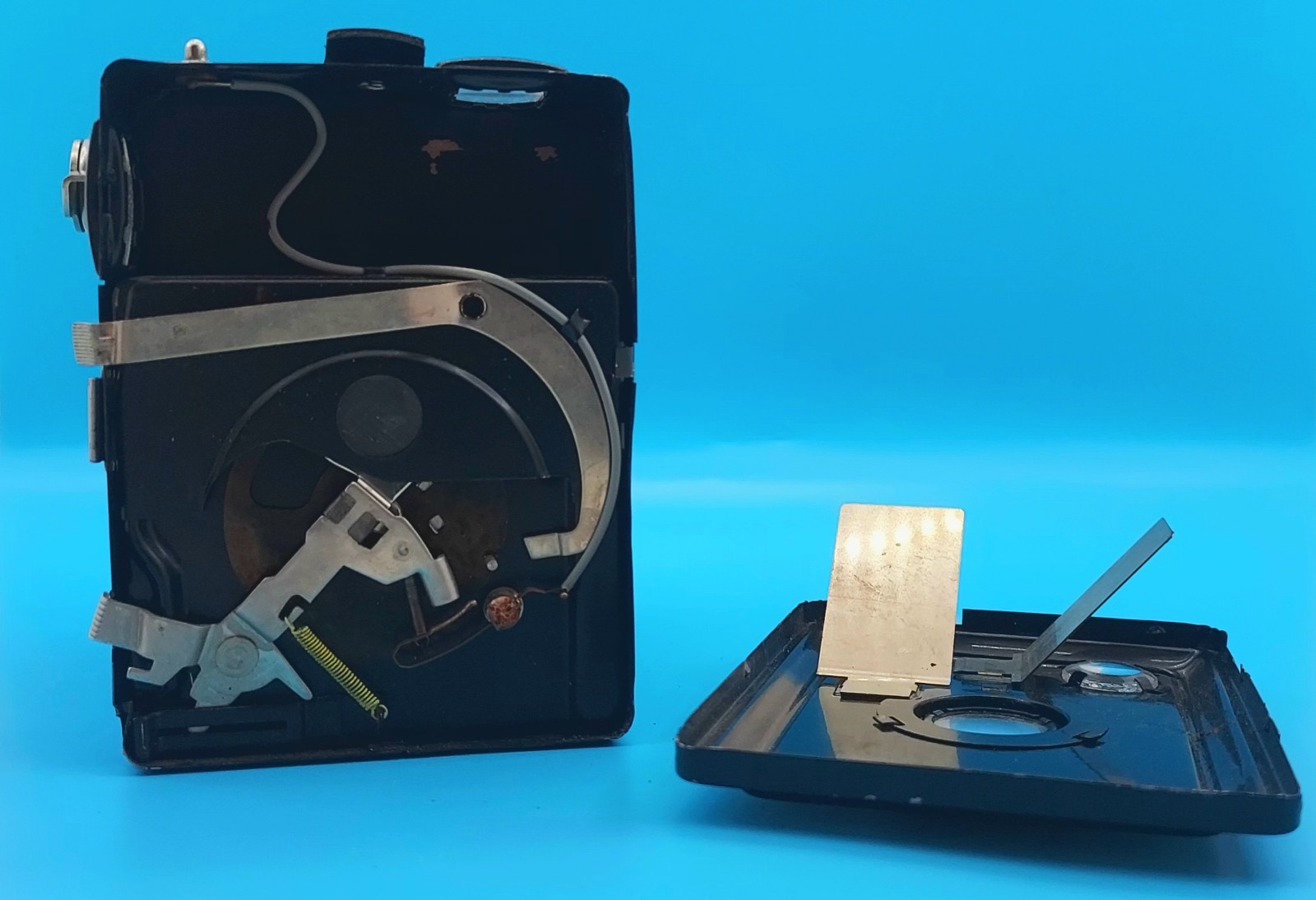 Agfa Synchro Box Camera, Germany 1950s, Art Deco, 120 Rollfilm 6x9 Untested