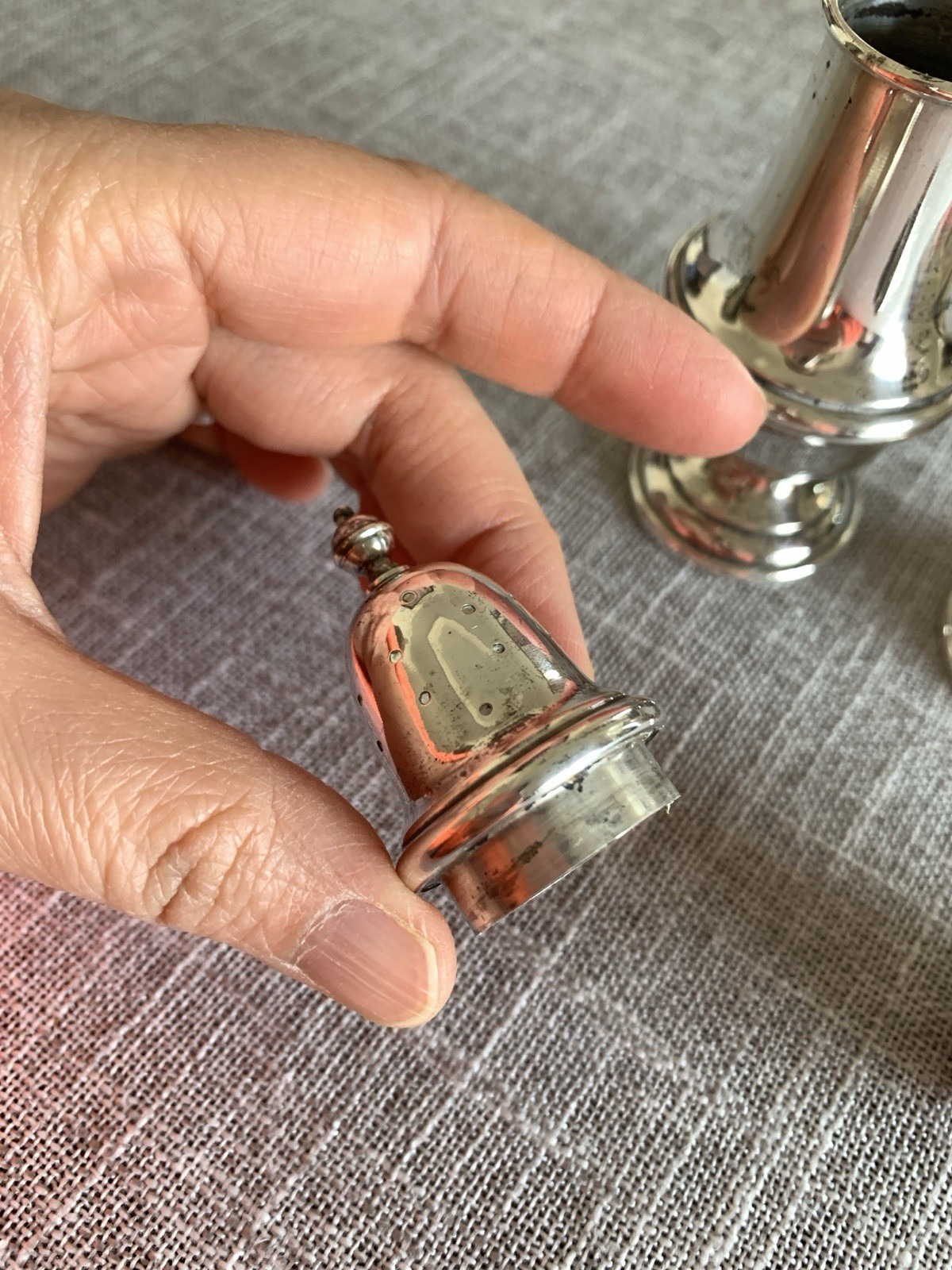 Vintage Gorham Sterling Silver Salt/Pepper Shakers 1113 4 1/2” Polished 70g