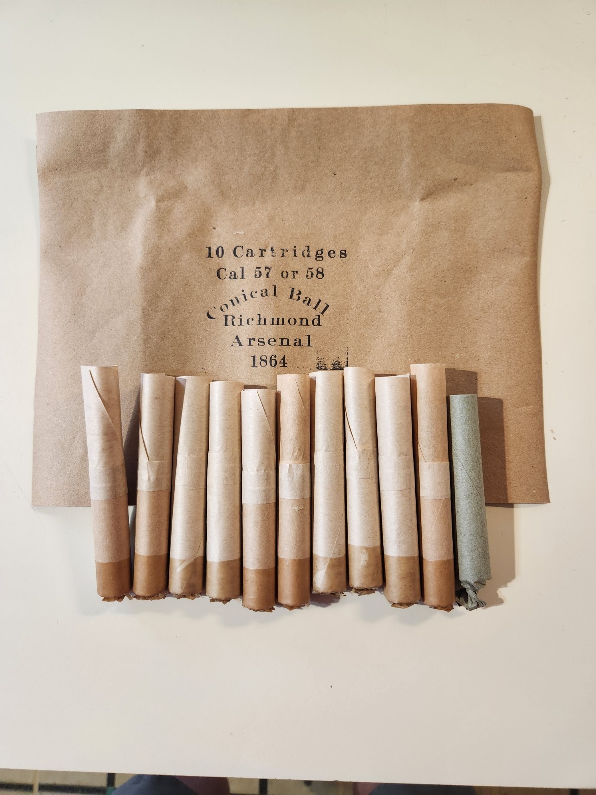 CS Richmond English style Paper Cartridges Arsenal Packs FREE SHIP