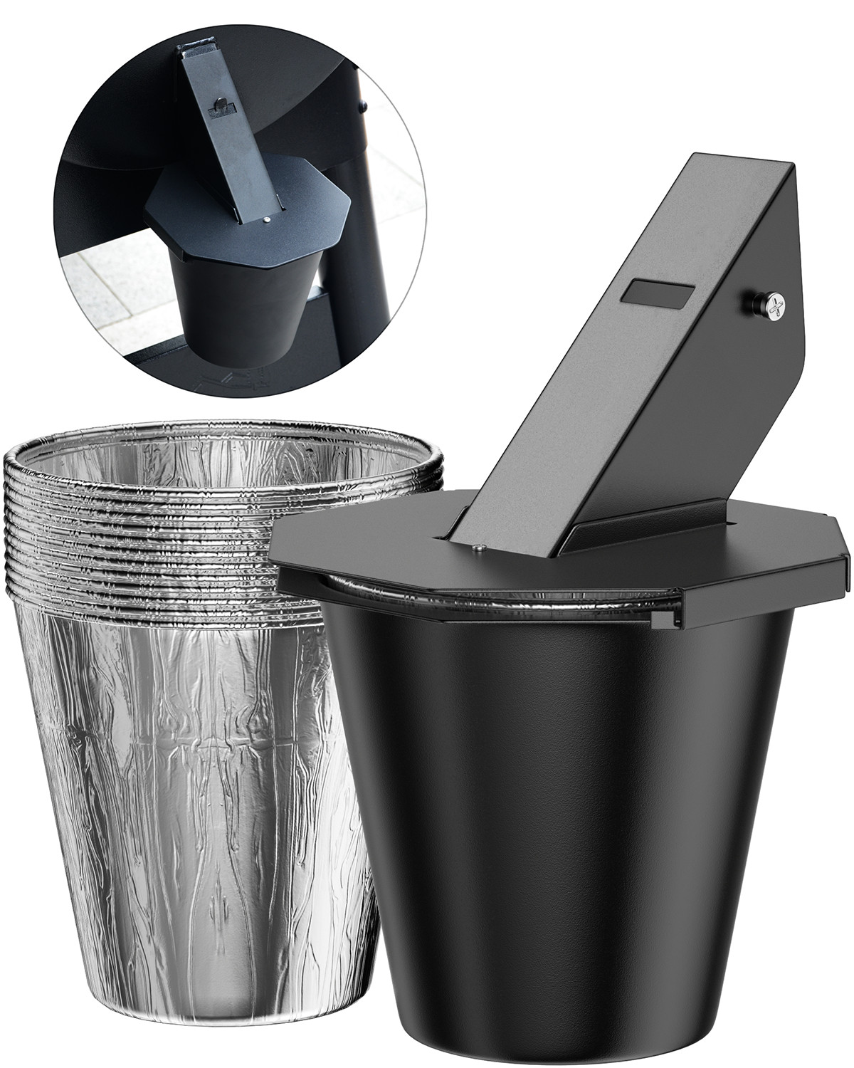 Upgraded  Grease Bucket with Lid, Drip Bucket for Traeger, Pit Boss, Z Grills