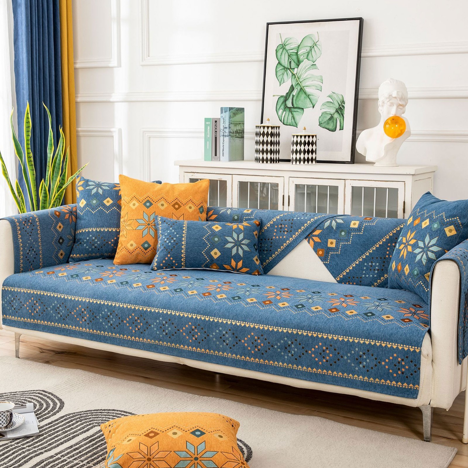 Bohemian anti-slip sofa covers, protective decoration for sofa furniture