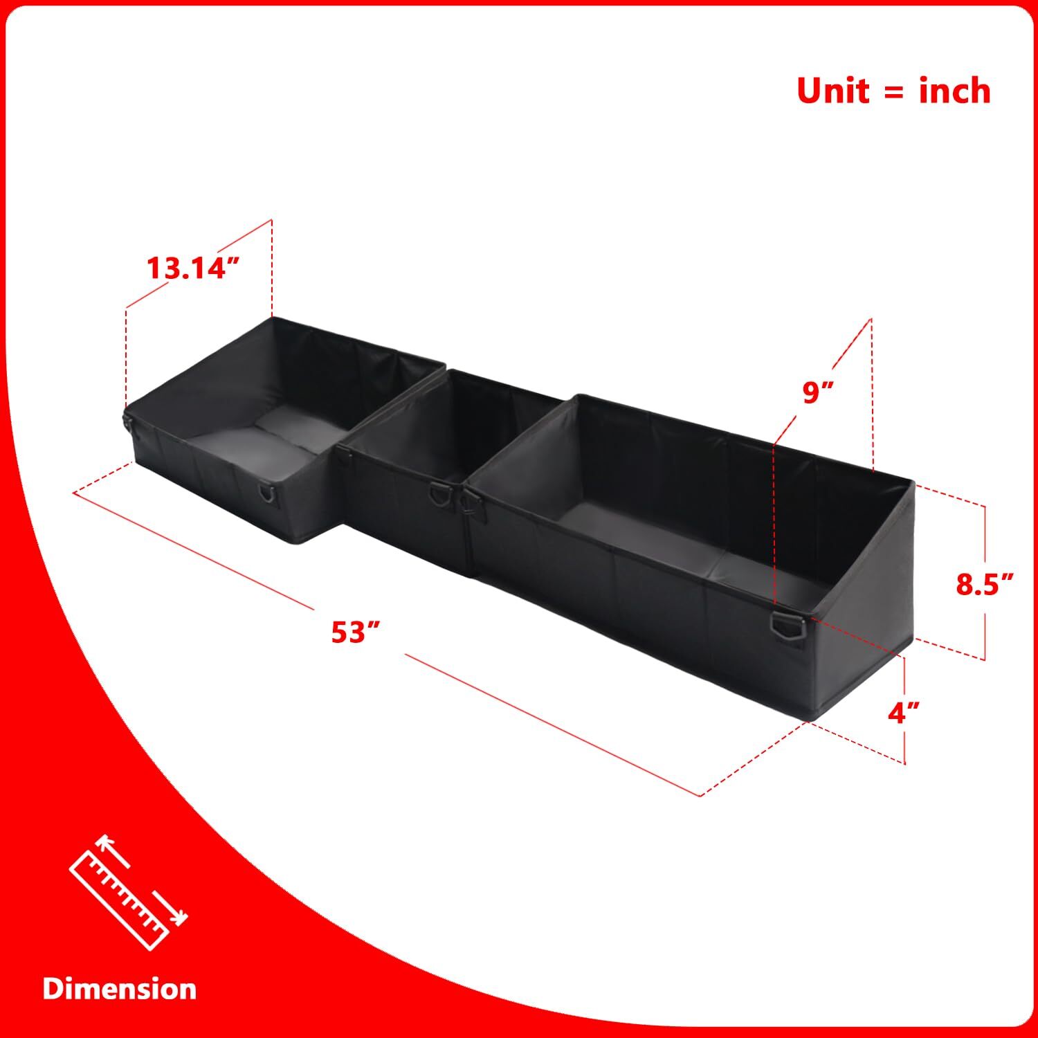 Under Seat Storage Box For 2019-2025 Chevy Silverado 1500 & GMC Sierra 1500