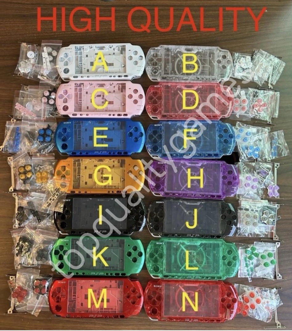 For Sony PSP 3000 PSP3000 Full Housing Shell Case Cover & Buttons- pick color