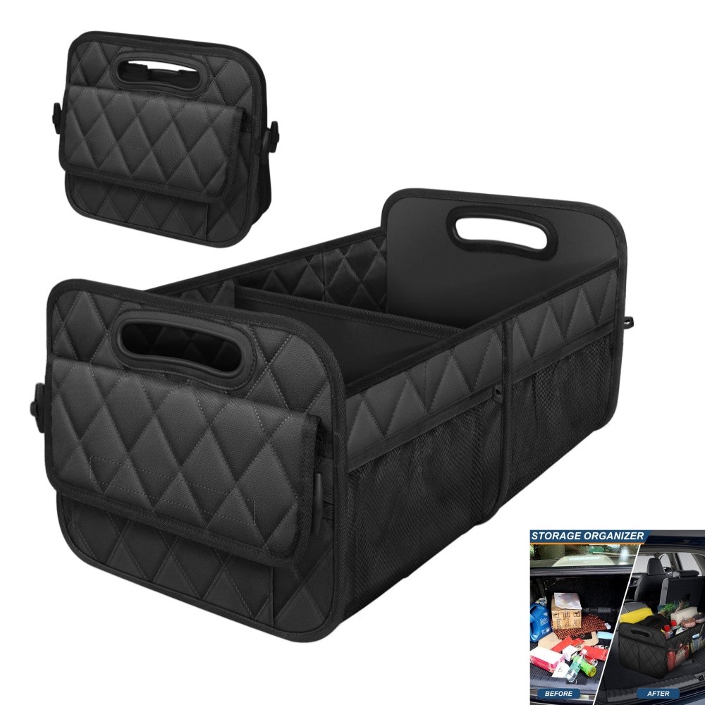 Car Trunk SUV Cargo Organizer Foldable Collapsible Multipurpose Storage Box Bag