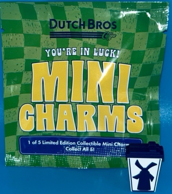Dutch Bros March 17th 2026 Mini Charms Dutch Bros Sign Only