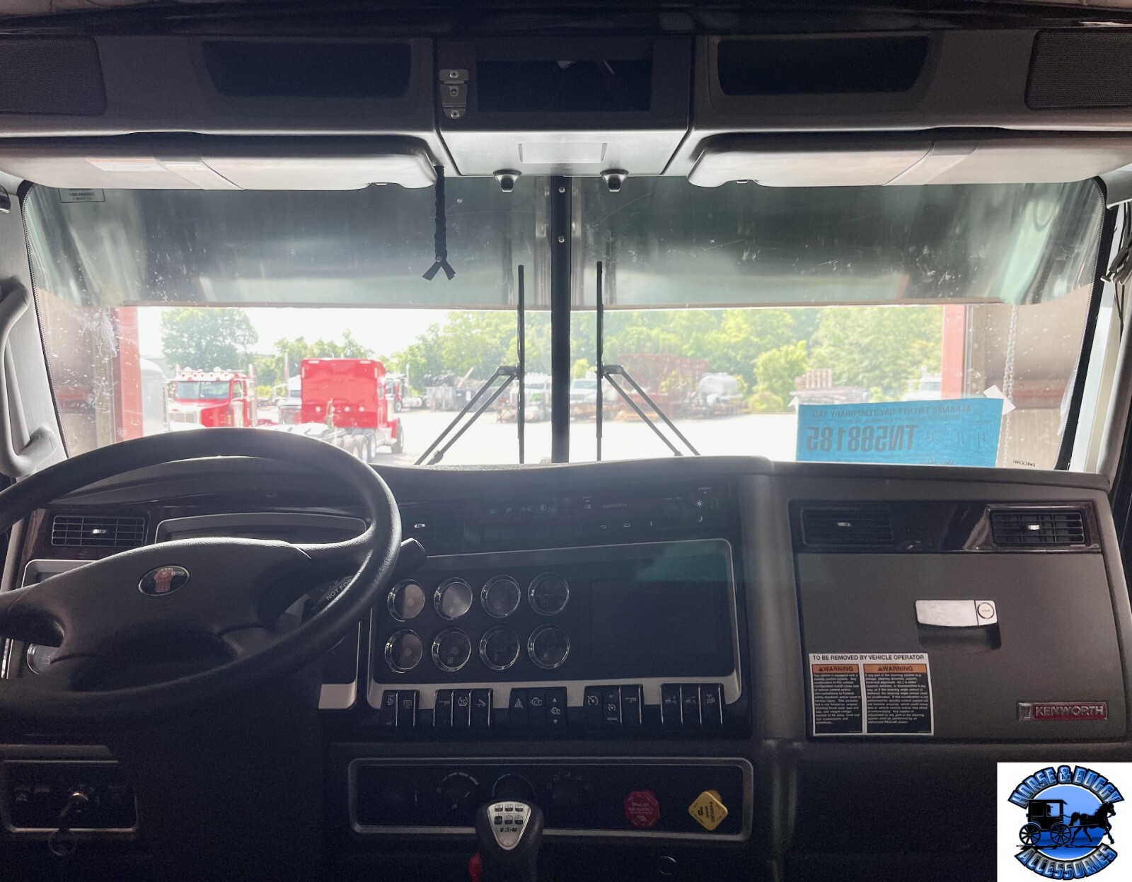 ROLLIN LOW KENWORTH 10" STRAIGHT VISOR FITS-AERO CAB MODELS #2023