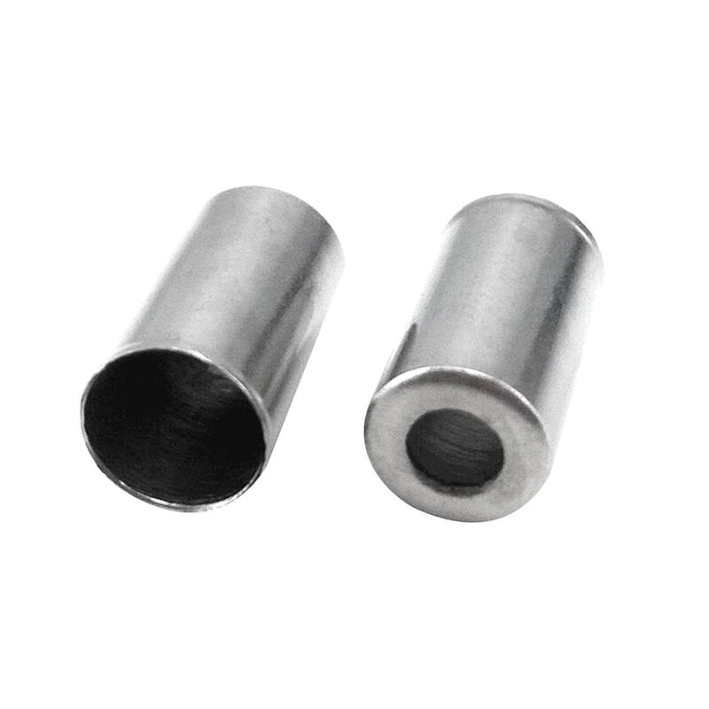 100x Bike Cable End Caps Brake Shifter Cover Housing Ferrules Silver Aluminum