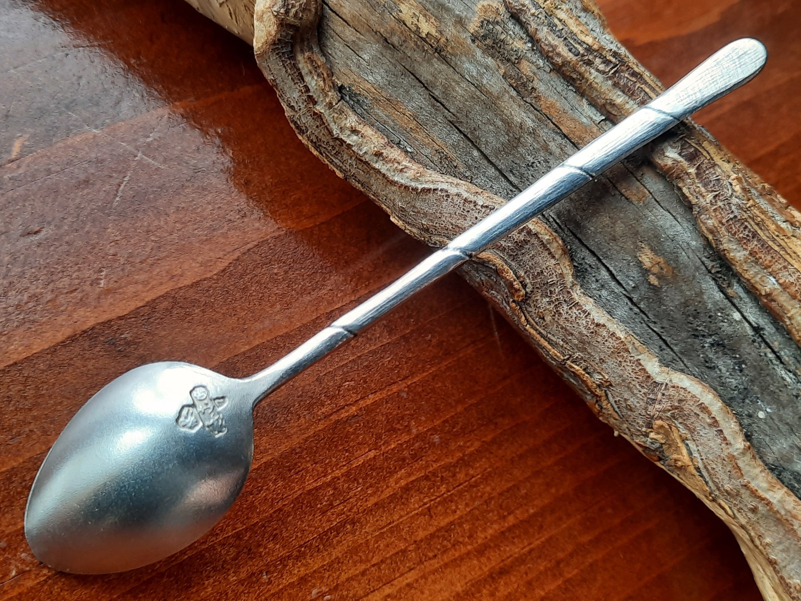 Sterling Silver Gorham Bamboo Demitasse Spoon 1885 Boars Head Date Code