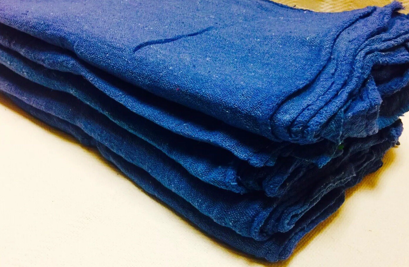2500 new great mechanics shop rags towels blue 14"X14"