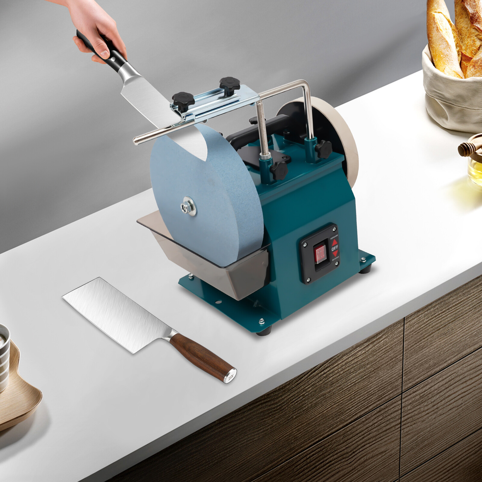 Electric 240w Sharpener Water-cooled Grinder Machine Planer Knife Blade 1425 Rpm