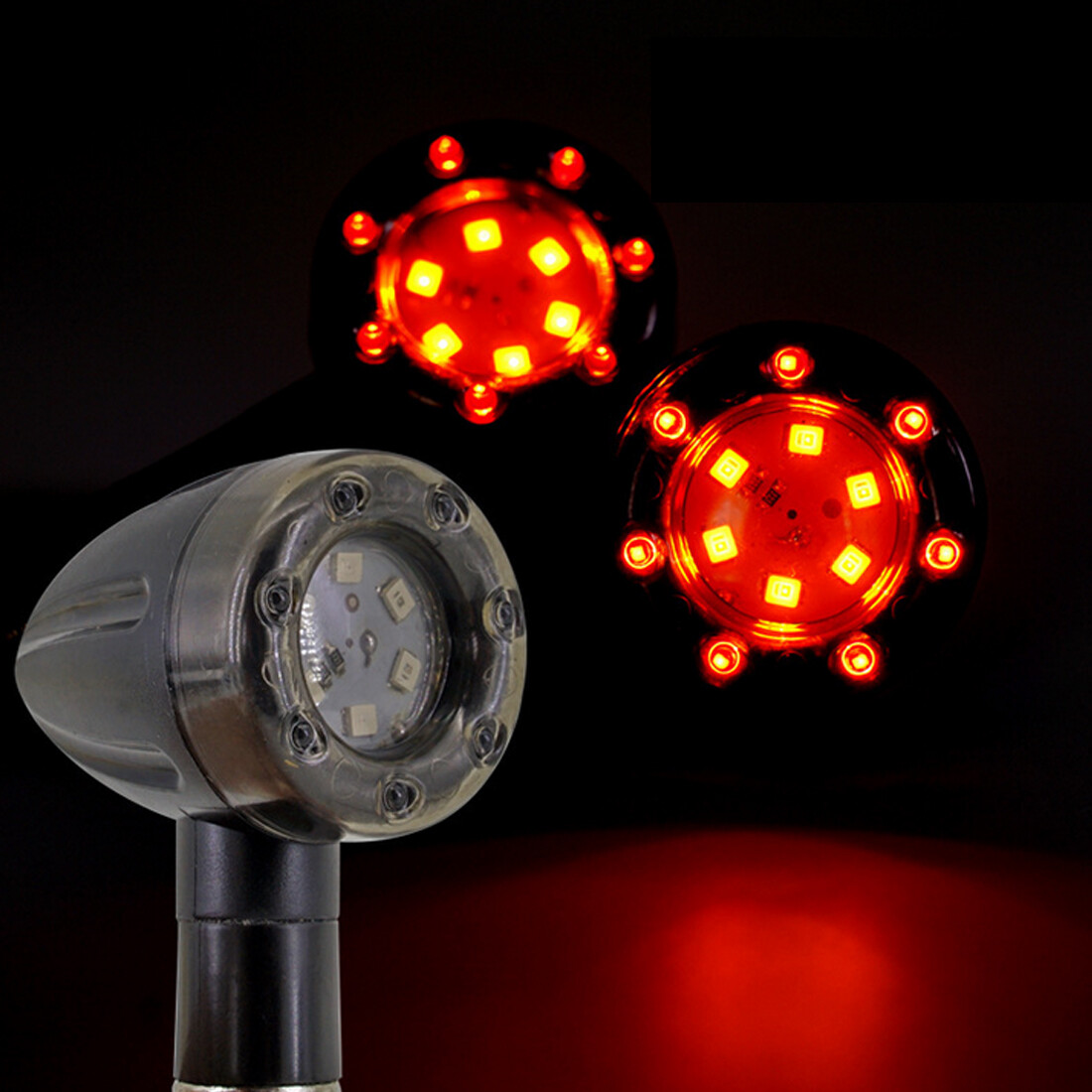 4X Motorcycle LED Turn Signals Blinker Light For Harley Sportster XL 1200 883