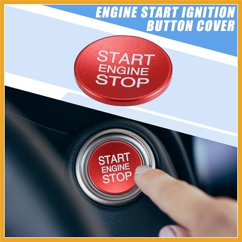 Engine Start Stop Ignition Button Overlay Cover Decal Interior Trim Sticker