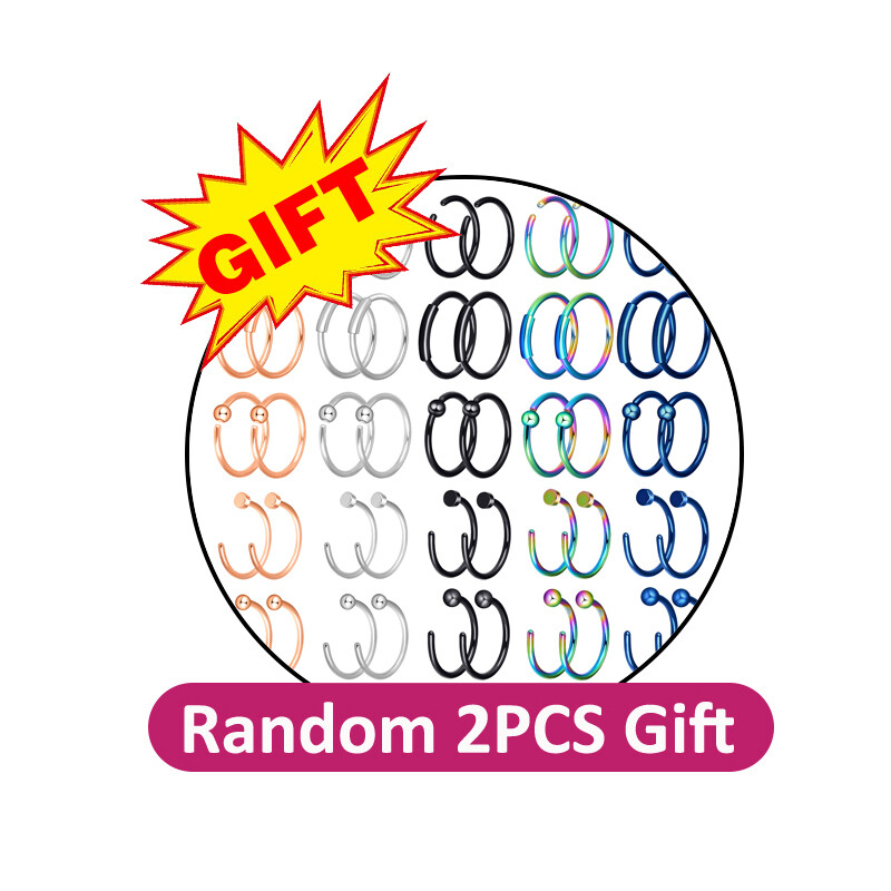 208PCS Professional Ear PIERCING GUN Body Nose Navel Tool Kit Set Jewelry USA