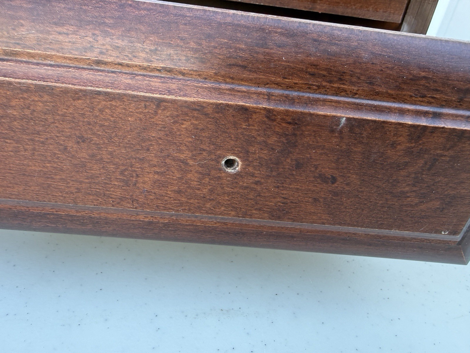 Simmons Wood Tabletop Vanity Mirror Swivel Dresser Top Shave Mirror w/ 3 Drawers