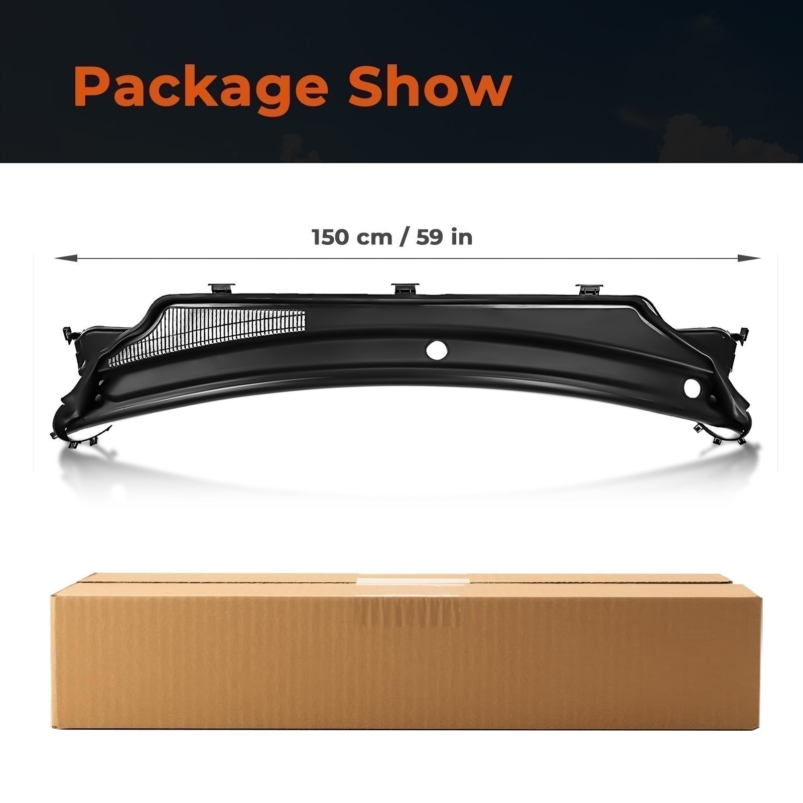 For 2011-2015 Jeep Grand Cherokee Windshield Wiper Cowl Panel Upper