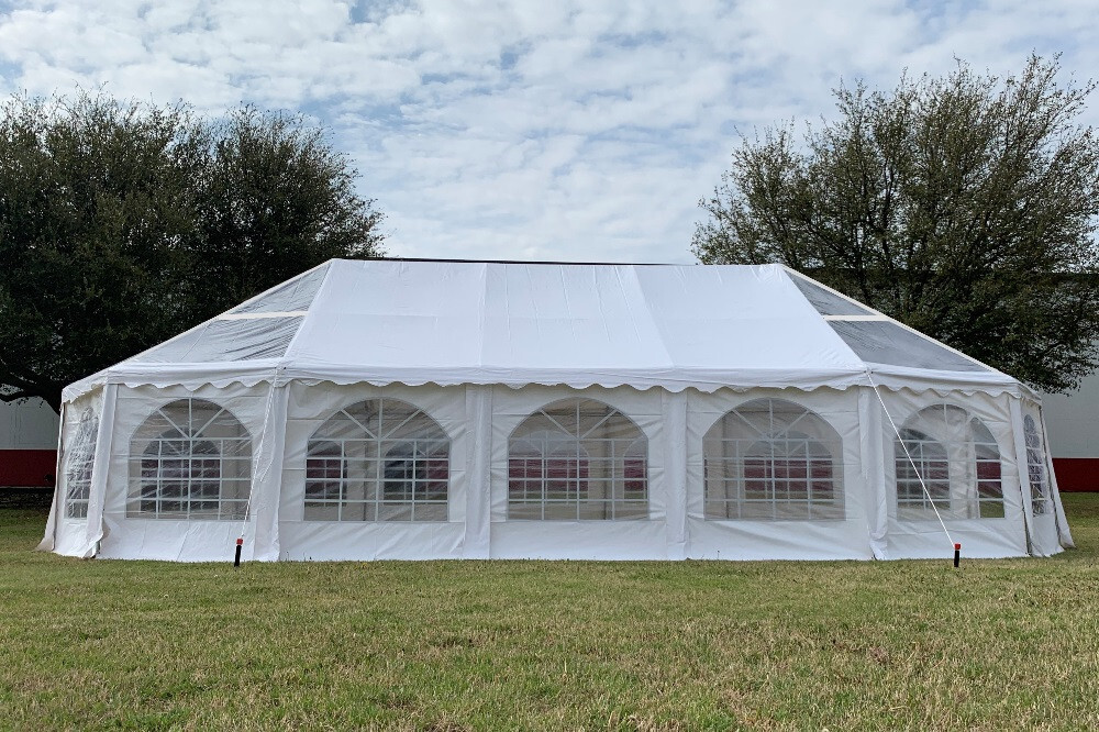 40'x21' PVC Marquee Fire Retardant Party Wedding Tent Canopy with Bay Windows