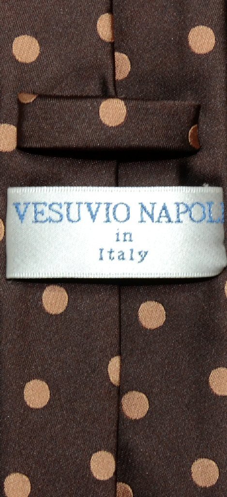 Vesuvio Napoli NeckTie Skinny Polka Dot Design Colors 2.5" Men's Narrow Neck Tie
