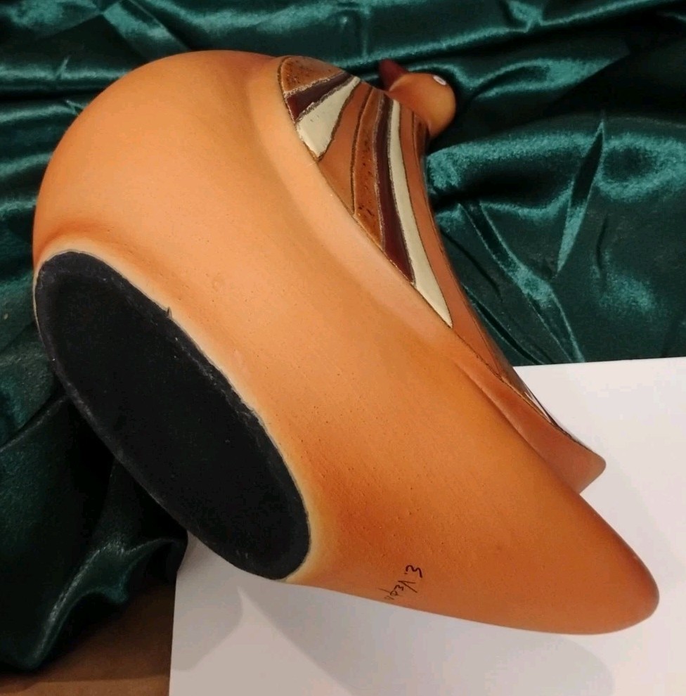 Vintage EDUARDO VEGA Modernist Red Clay 8 Dove Sculpture Pottery, Nice!