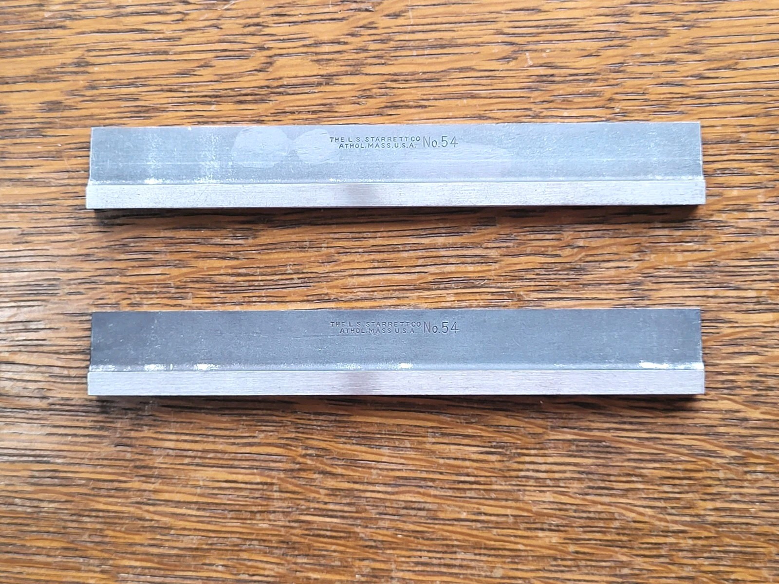 (2) Vintage L. S. Starrett No. 54  6" Hold Downs Machinist Tools USA