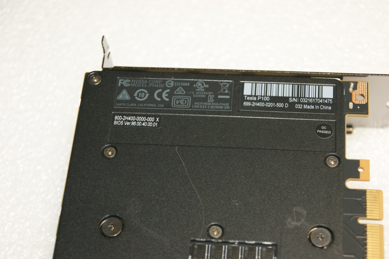 Nvidia Tesla P100 16GB Graphics Video Card PCIE - USA Seller Guaranteed!