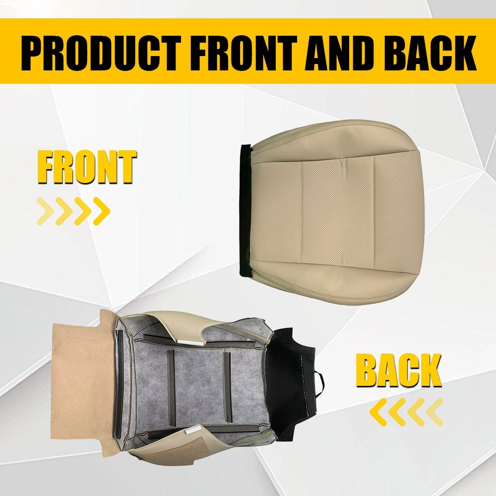 For 2015-2019 Subaru Outback Driver Perforated Leather Bottom Seat Cover TAN EXR