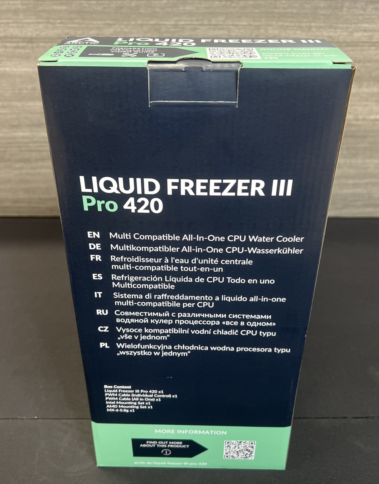 ARCTIC Liquid Freezer III Pro 420 black PC Water Cooler AIO Computer Cooling